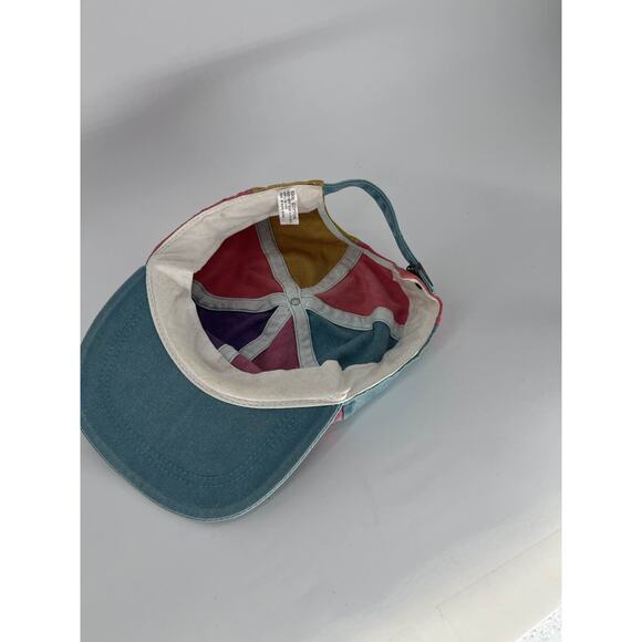 90s Colorblock Hat Adjustable Strapback Cap Multicolor - Picture 2 of 3